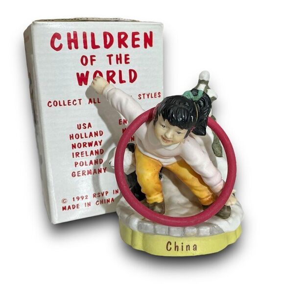 Vintage 1992 RSVP International Inc. Children of the World CHINA Figurine Hand P - Picture 1 of 5
